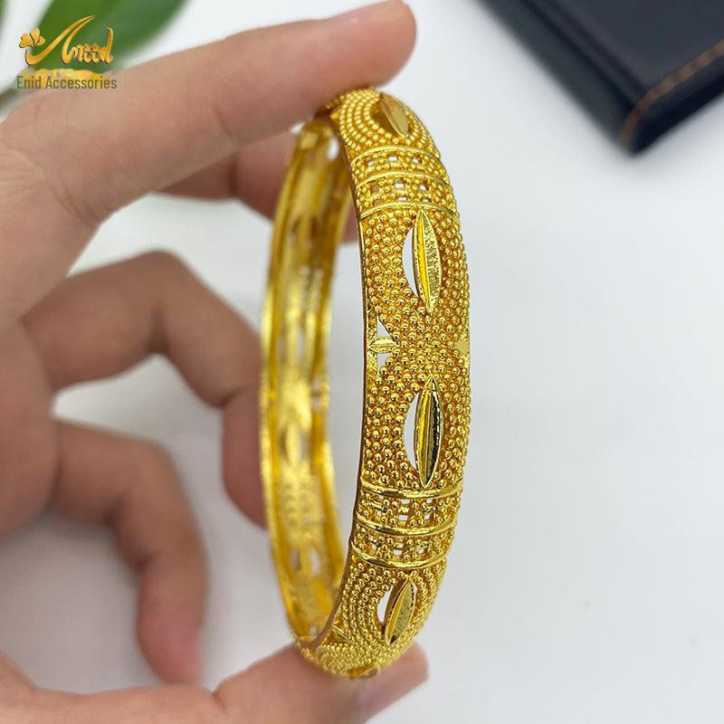 Pulsera nupcial de aleación bañada en oro - Estilo de lujo de Dubái