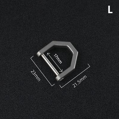 D Shape Multi-Purpose Mini Lock Titanium Buckles Keyring Car Buckle Outdoor Tool