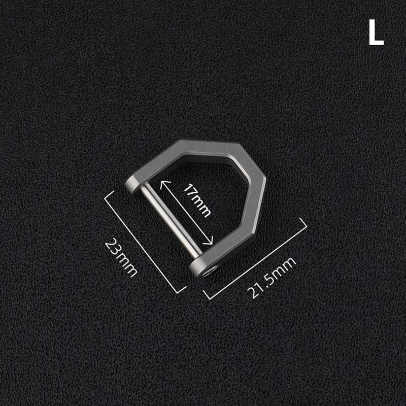 

D Shape Multi-Purpose Mini Lock Titanium Buckles Keyring Car Buckle Outdoor Tool L
