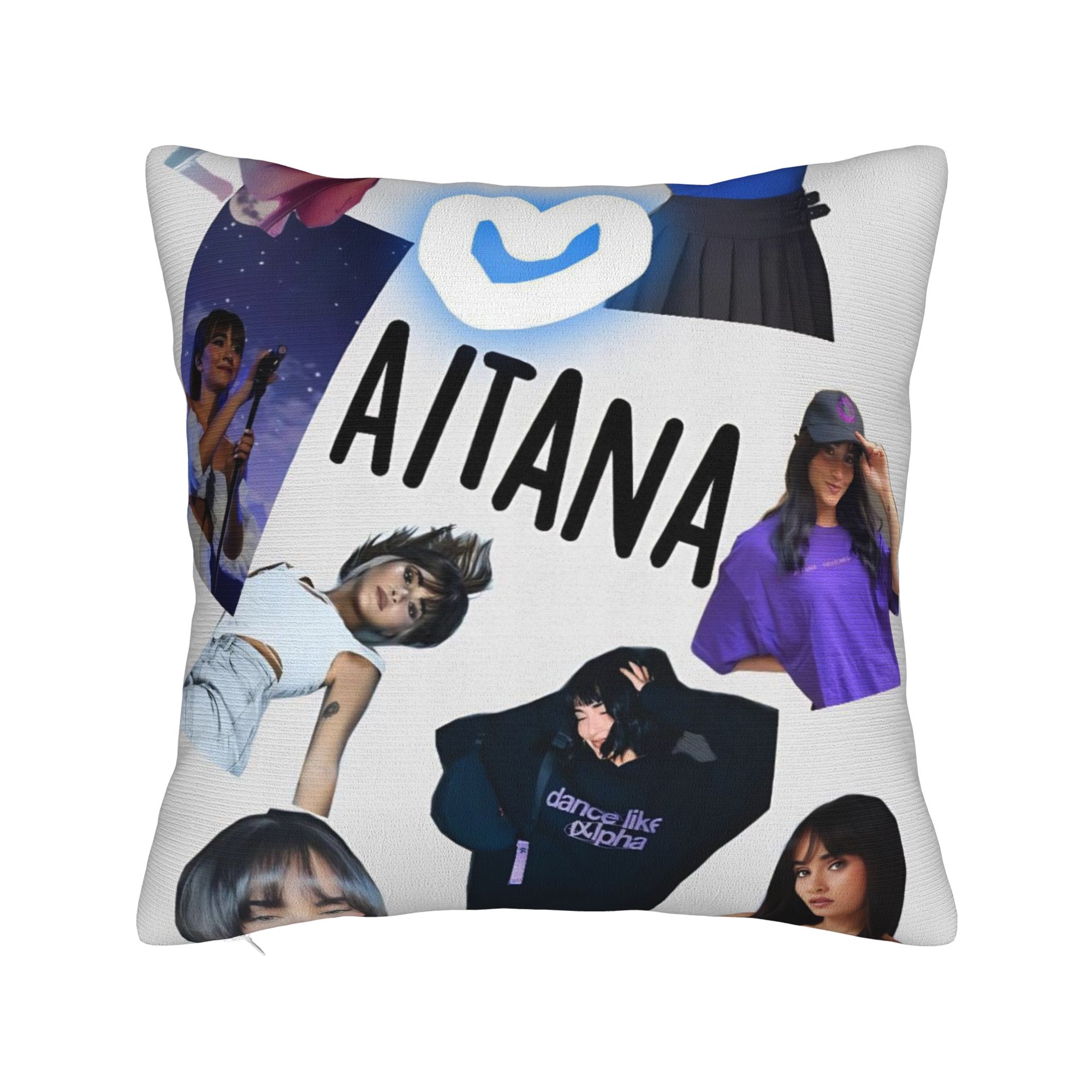 

Singer Aitana Cuarto Azul Pillow Covers Accessories Soft Cushion Cover Decorative Throw Pillow Case Cover Home Multi Size 12x12Inch
