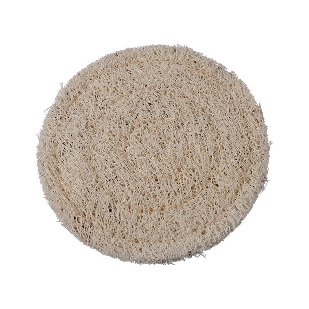 Teaware Round Tea Cup Mat Loofah Fibre Natural Teapot Pad Durable Double sided Loofah Mat Tea