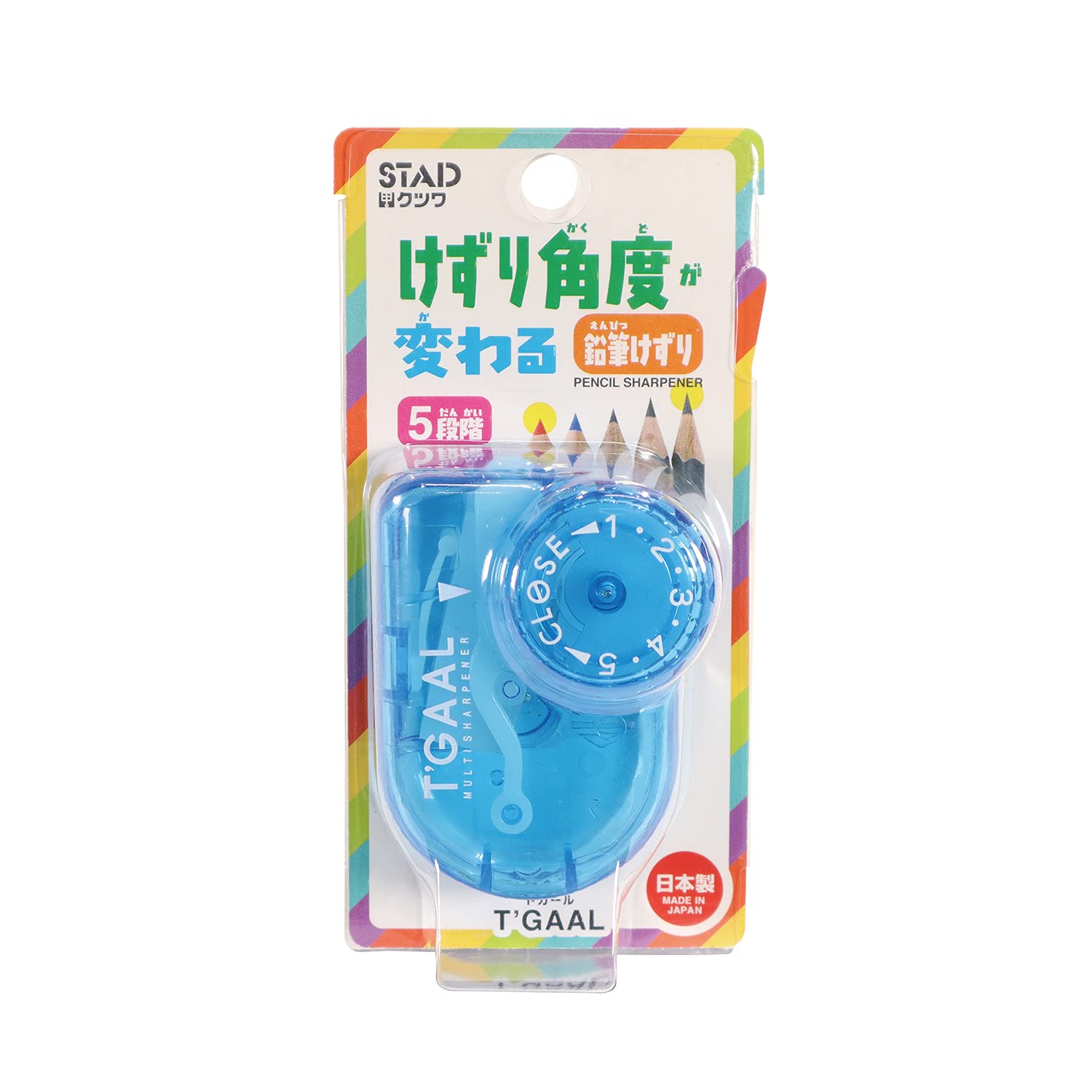 Kutsuwa STAD Набор точилок для карандашей Togaru, Синий, 5 шт., RS036BL-5P синий