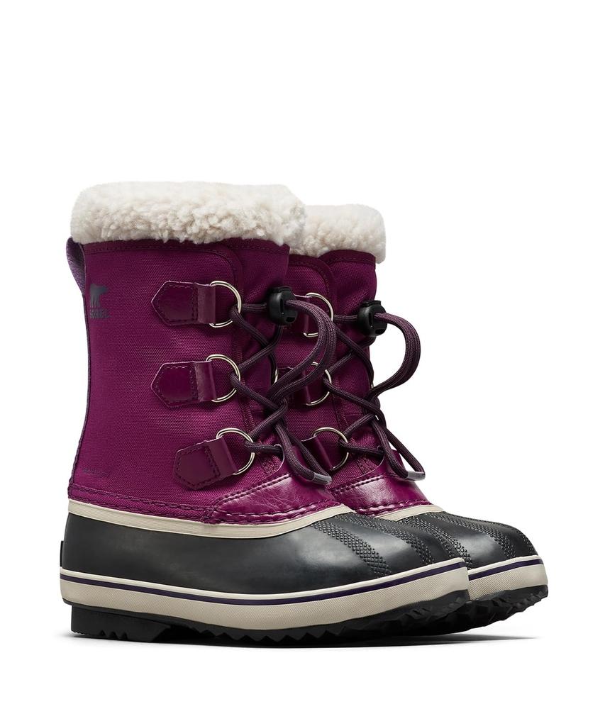 Sorel Kids' Ute Pack Nylon Waterproof Boots, Size 19.0cm, Wild Iris, Dark Plum