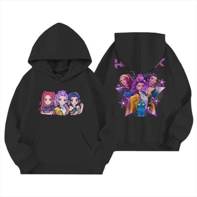 Felpa con cappuccio per bambini Sorelle Mago Cartone Animato Stampa Carina Moda Invernale Felpe Calde