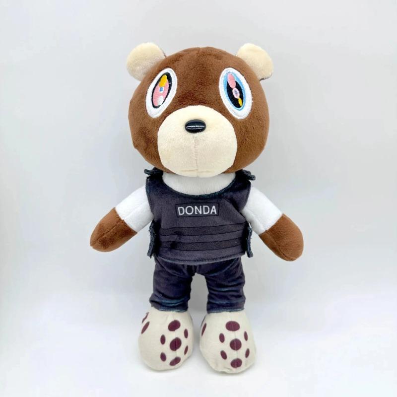 30 cm Kawaii Kanye Dropout Bär Teddybär Plüschtiere Kanye West Abschlussfeier Weich Gefüllt Home Room Decor Geburtstagsgeschenk