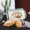 Kitchen Metal Bread Box ,Desktop Food Container ,Outdoor Picnic Snack Box ,Convenient Flip Cover Bread Bin Kitchen Organizer