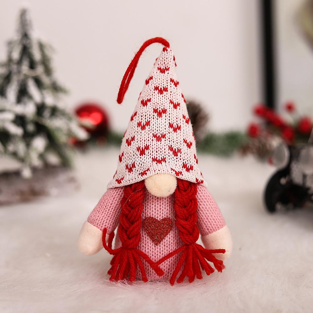 Doll Christmas Decoration Hanging Party Decoration Plush Lights Wall 1 Pc 28cm Bedside Faceless Doll For Xmas Tree