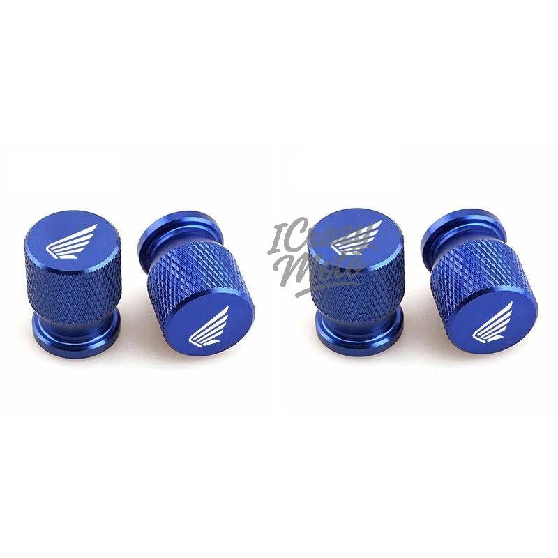 4PCS Alloy Car Wheel Tire Valve Caps Stem Dust Covers For Honda CB400 CB650F CBF CBR250RR CRF SH300 NC750 Motorcycle Accessories
