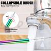 Reusable Telescopic Straw 304 Stainless Steel Suction Tubes with Cleaning Brush Portable Drinking Straw Set for Travel with Case