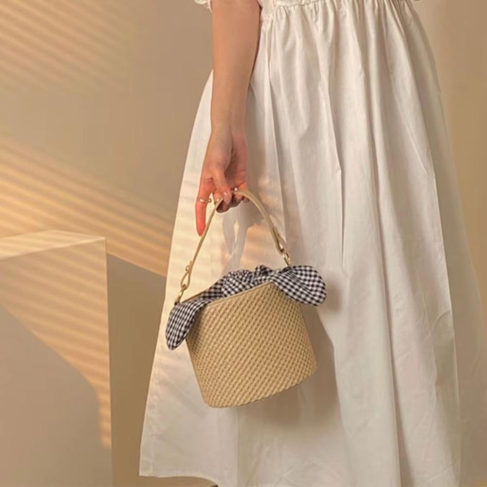 

Straw Crossbody Bag Woven Mini Handbag Casual Small Phone Bag Women Girls