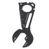 11 In 1 Outdoor Wrench Multifunctional Bottle Opener Keychain Screwdriver Measuring Ruler Tool Black