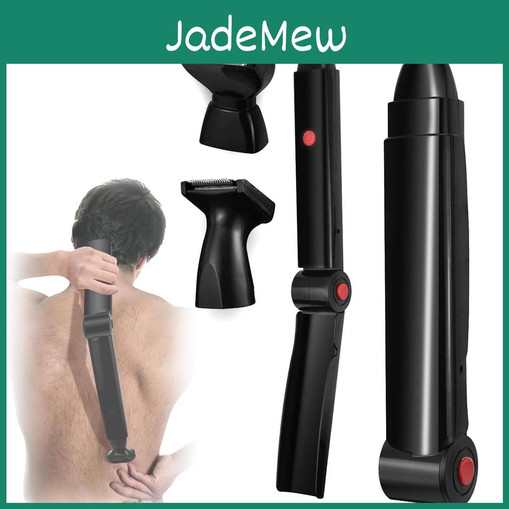 Electric Shaver Back Hair Trimmer With Usb Rechargeable Full Body Hair Removal Device For Men