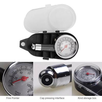 Car Tire Pressure Gauge Stainless Steel Inflation Pressure Gauge High Precision Meter Detector Repair Tools for Mechanical Tires