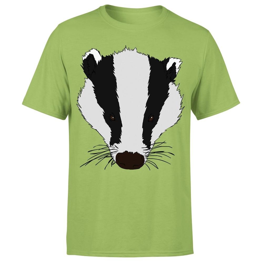 Badger Animal Face Ani Mates Unisexs Funny Novelty TShirt OrP1A2