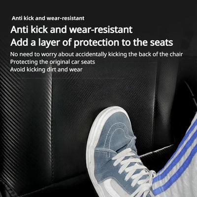 For Tesla Model3 Highland/Model Juniper 2025 Seat Kick Pad Leather Back Anti Kick Protectors Cover Mats Seatback Pad Accessories