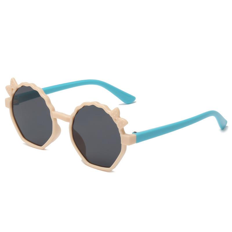 Colorful Children's Sunglasses With Bow Decoration For Uv Protection, Suitable For Photography, Fashionable Sunglasses 8834