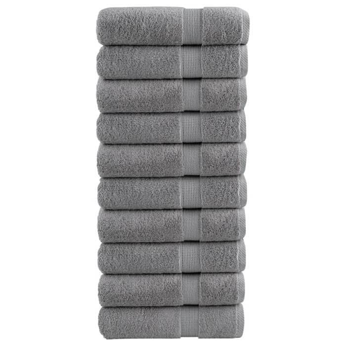 VidaXL Serviettes de Bain de Qualité Supérieure 10 pcs, Serviettes de Douche, Draps de Bain, Serviettes d'Invité de 137313