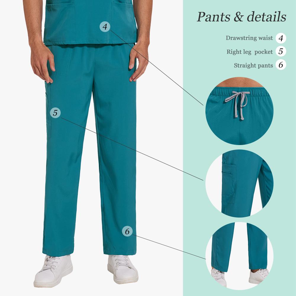 Schwarze Scrub Uniform Krankenschwester Krankenhaus Herren Medizinische Uniformen Scrubs Pflege Set Klinik Spa und Kosmetikstudio Damen Scrub Set