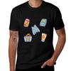 Summer Sticker Pack Tshirt Graphic Print Short Sleeve Tshirt