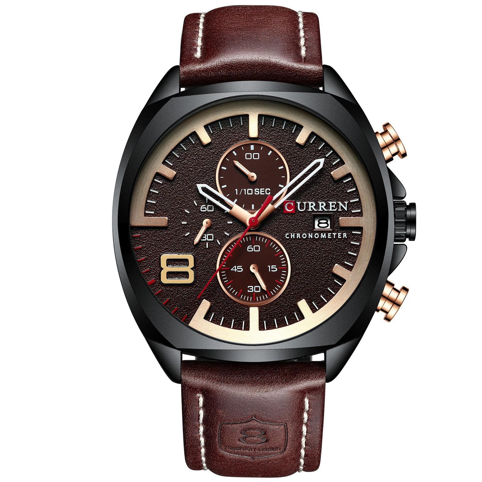 CURREN 8324 Men s Multifunctional Quartz Chronograph Sports Watch