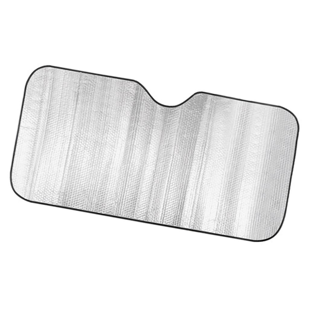 Car Windshield Sun Shade Aluminum Foil Thickened Heat Insulation Front Window Sun Visor Shield Block for Trucks Large 140x70cm/55.11x27.55in