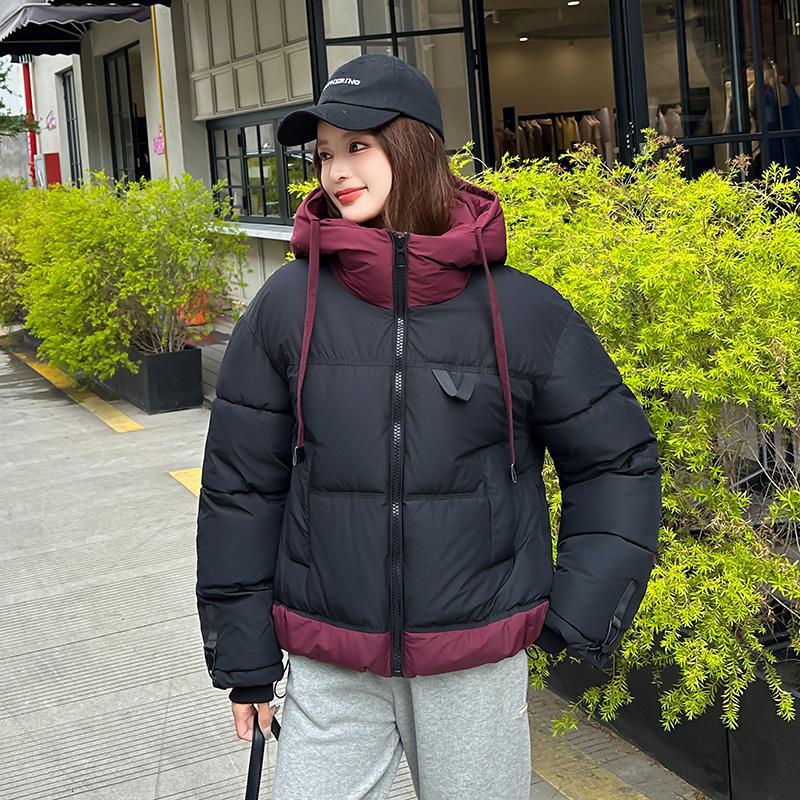 Autumn Winter Thicken Warm Parka Women Casual Sweety Solid Color Big Pocket Loose Hooded Coat Jackets Outwear