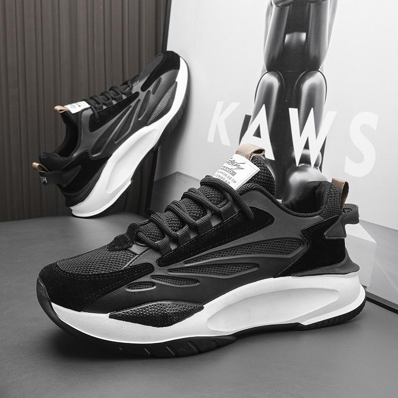 Men's Casual Sports Shoes New Mesh Tennis Sports Running Vulcanized Shoes Comfortable Thick-soled Fashion Breathable Shoes