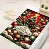 1Pc Christmas Tree Decorations Rug, Office Carpet Indoor Outdoor Doormat, Non-Slip, Comfortable, Living, Christmas Halloween,  Xmas Gift G1127