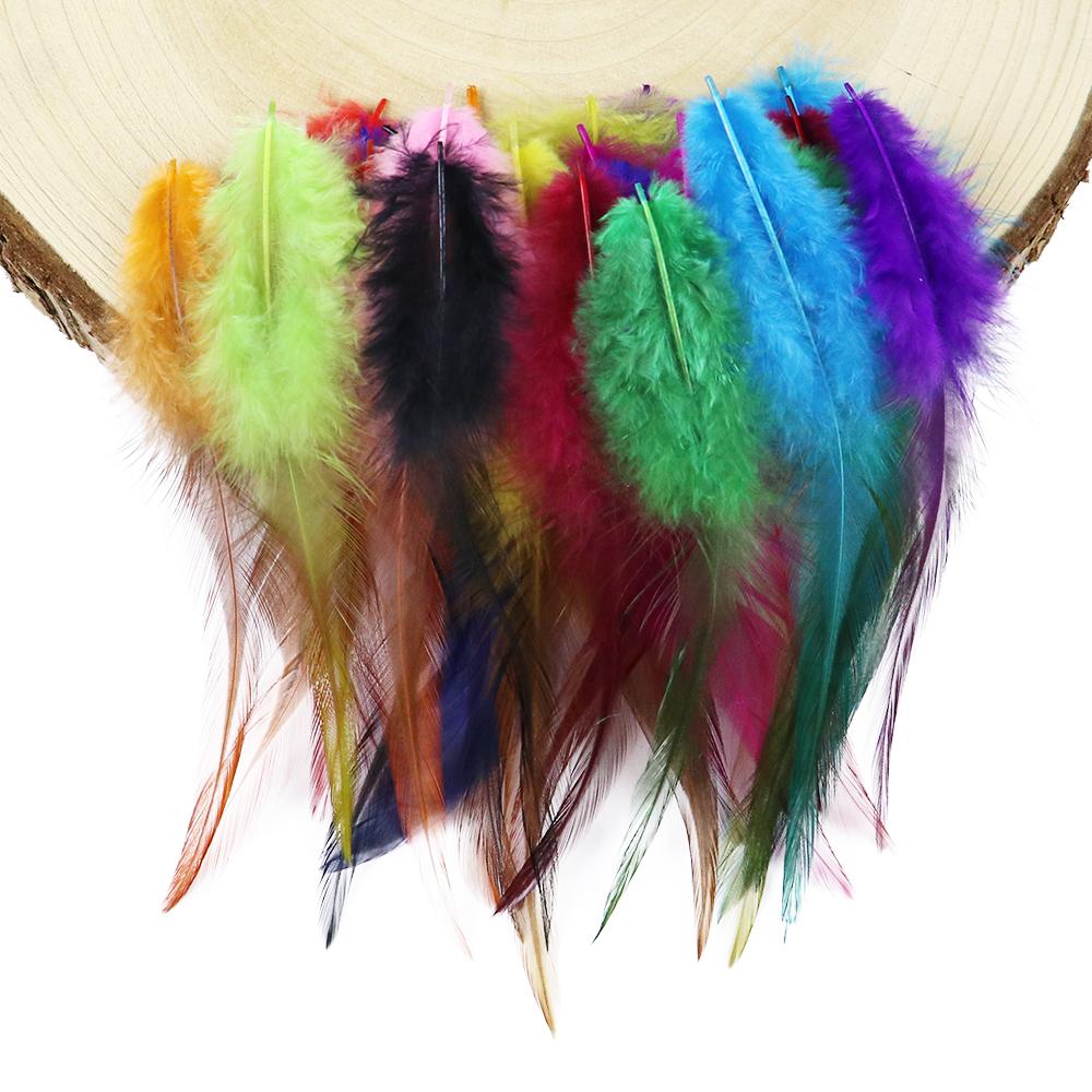 Natural Rooster Feathers 10-15Cm Pretty Chicken Feather For Crafts Jewelry Earring Making Accessory Party Decoration