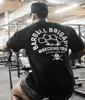 Unisexs Summer Gym TShirt Cotton Short Sleeve Bodybuilding Fitness Training Muscle Tees Fashion Sportswear