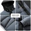 Men's 90% Duck Down Puffer Jacket - Short, Thick, Hooded Winter Coat for Extreme Cold Protection