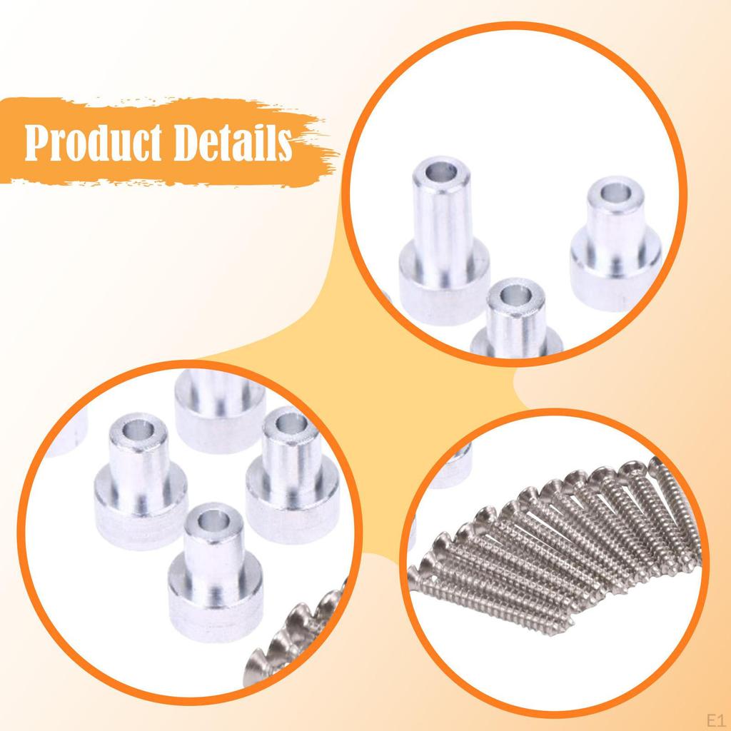 6 Pieces RC Car Heightening Columns Accessories Extended Body Posts Metal Parts Holder for