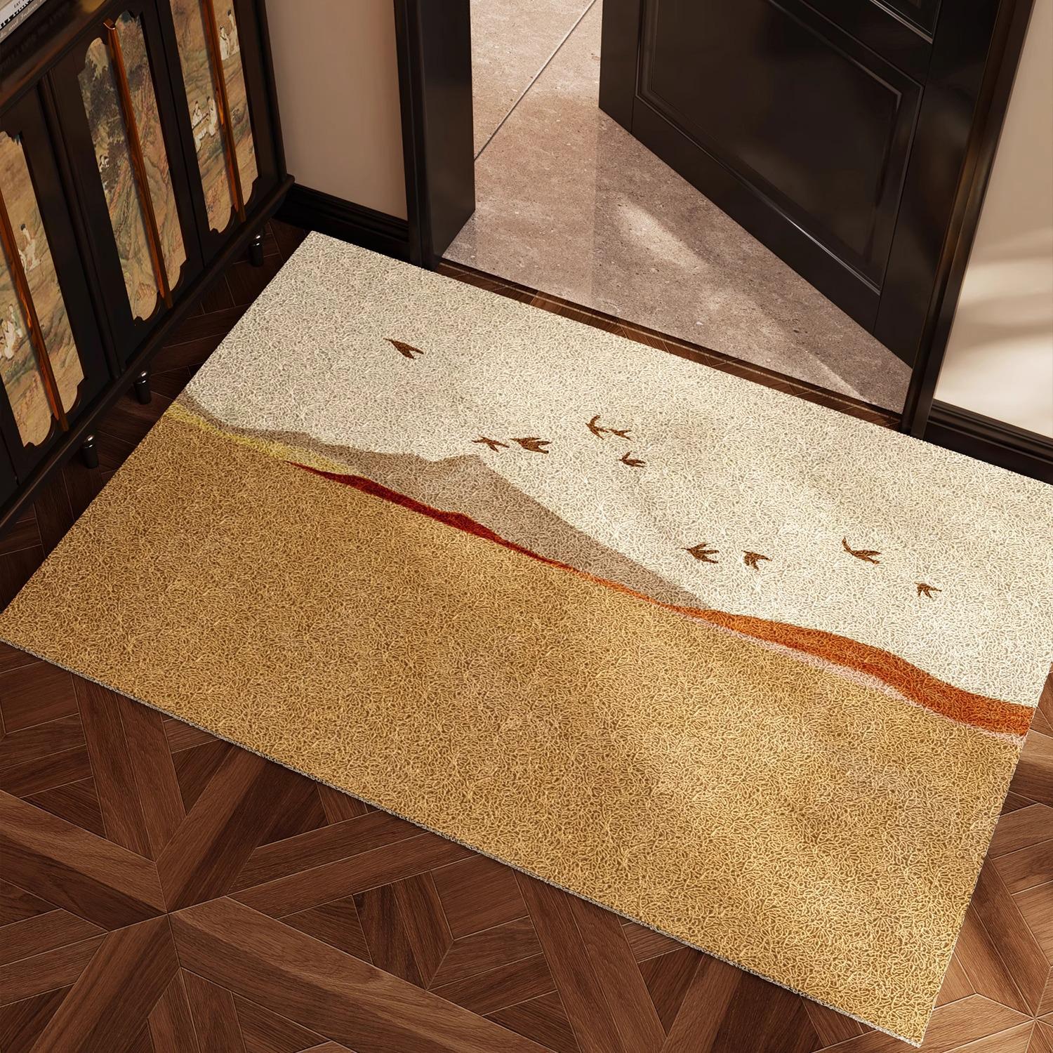 Green Luxury Anti-Slip Entrance Door Mat 50×80cm (Silk Loop)