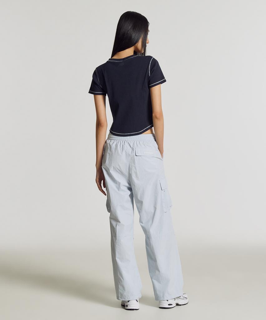 Nyuballanseu Nbneg3W652 / Women Essential Ribbed Short Sleeve Tee (Navy)