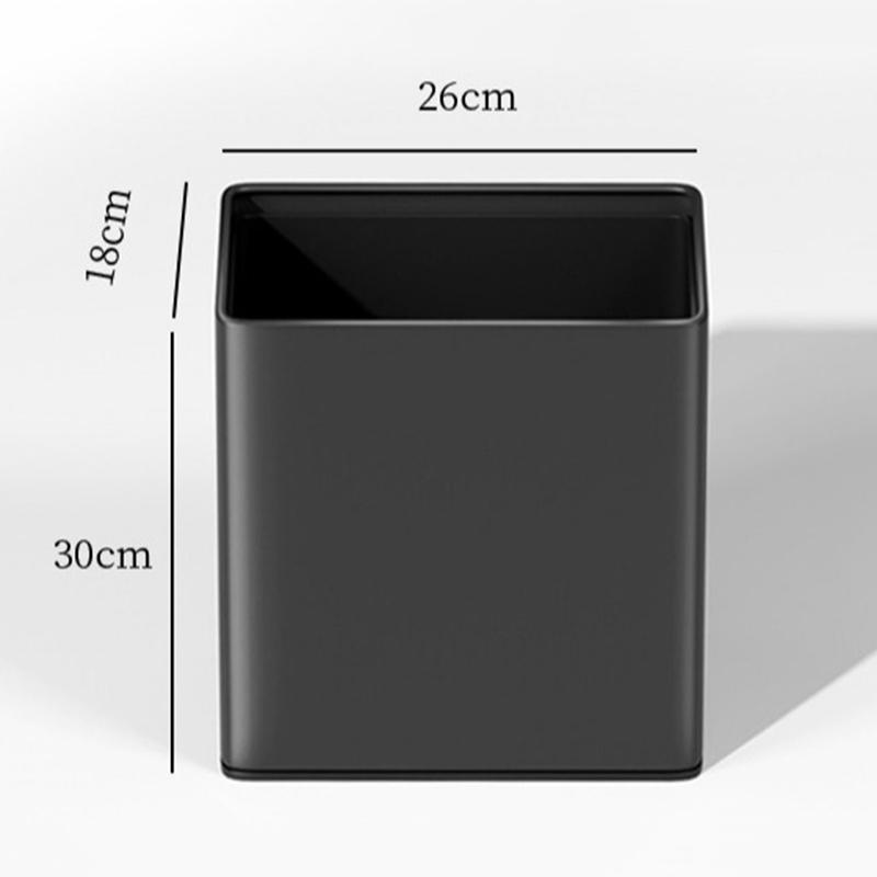 Stainless Steel Waste Bins Modern Bathroom Trash Can Large Capacity Living Room Litter Bin Luxury Bedroom Uncovered Garbage Can