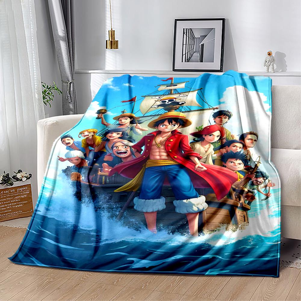 One Piece Adventure Suitable Blanket for Offices, Travel, Living Rooms Also a Good Gift for Friends and Family Suitable for All Seasons.