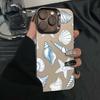 Blue Conch Starfish Phone Case For IPhone 16 15 14 13 12 11 Pro Max Matte Hard Back Cover For Iphone 16 Pro 16E Case Cover Funda