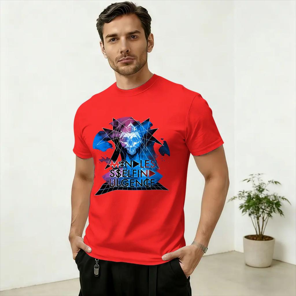 Band MSI Fanart Unisex T Shirts Novelty Tees Short Sleeve Crew Neck T-Shirt 100% Cotton Printing Tops