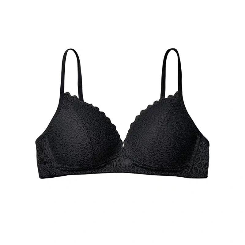Women's Bra Hollow Out Lightweight Without Steel Ring Gathering Lace Sexy Girl Underwear Comfortable Thin Bra