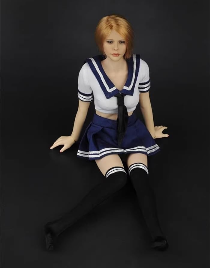 Scale Figure ZY5014 Beautiful High School Girl Summer Sailor Uniform Set and Head Not [TOYBARJAPAN] 1/6 Accessories/ZYTOYS (Body Included)
