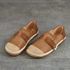 Johnature Retro Loafers Genuine Leather Mixed Color Women's Shoes Casual Versatile Flat Shoes