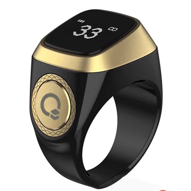 Rechargeable Bluetooth Smart Ring with Digital Counter