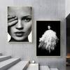 Nordic Posters Window Life Wall Art Canvas Painting Black White Girl Pineapple And Prints Wall Pictures For Living Room Decor