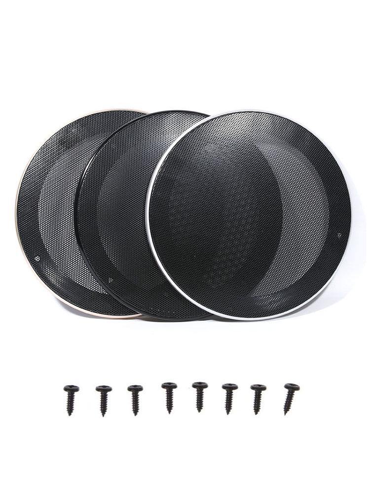 16-Pack Speaker Grille Covers: 4-Inch, 5-Inch, 6-Inch, 8-Inch, 10-Inch Metal Mesh Decorative Rings