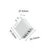 120W Super Fast Charger Head 5 Ports 10A Charger USB Fast Charger High Speed Charging 3 USB 2 Type C for iPhone Samsung Xiaomi