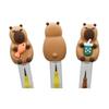Maydahui 12 Pcs Mechanical Pencils, HB Lead, Stackable Cute Capybara Animal Design, Drawing, Writing, Sketching Pencils for Students, Kids, Boys,
