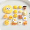 Big Eyes Cheese Resin Toy - Handmade DIY Accessories: Fridge Magnet, Shoe Buckle, Hair Accessory