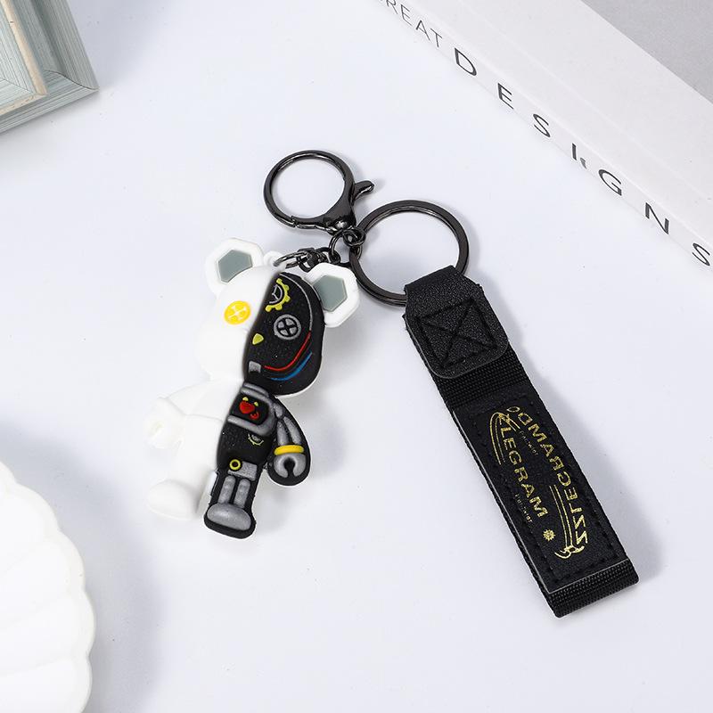 

Simple Mechanical Bear Cute Keychain Chain Bag Personalized Small Pendant Accessories KeychainDecorativeGifts