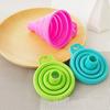 5Pcs Foldable Silicone Funnel, Mini Collapsible Oil Funnel for Kitchen, Portable Small Liquid Transfer Tool for Bottles