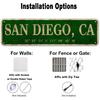 LINStore San Diego, CA City Sign Vintage Metal Wall Art Office/Home/Classroom Decor 4” X 16”